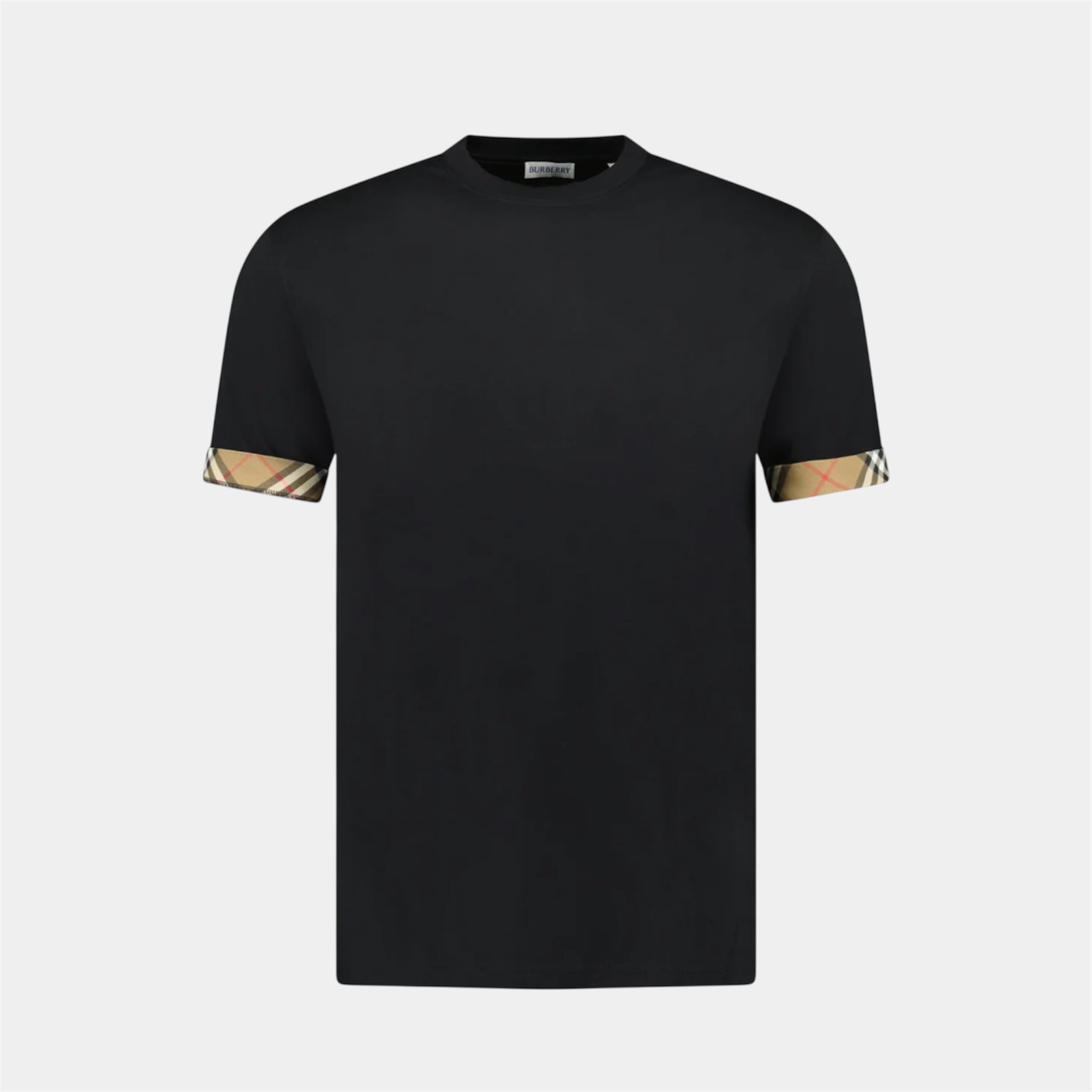 Ellison T-Shirt with Checkered Sleeves