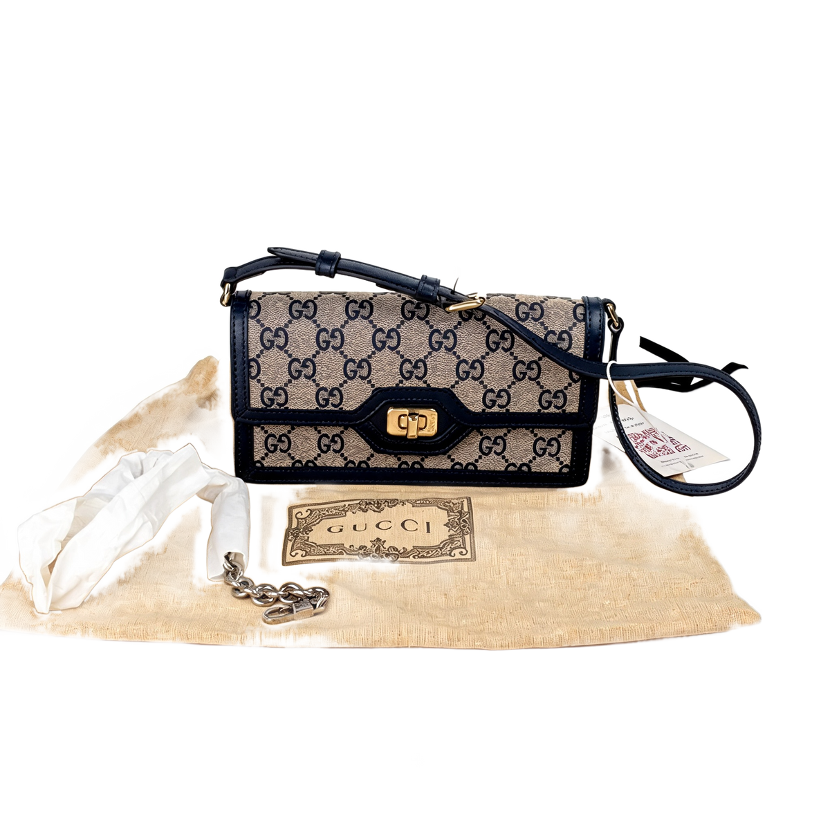 Gucci GG Canvas Turnlock Shoulder Bag 1