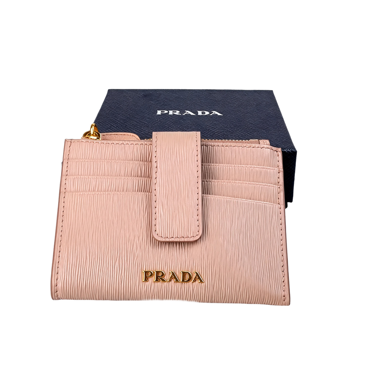 Prada Vitello Move Zip Card Case 1