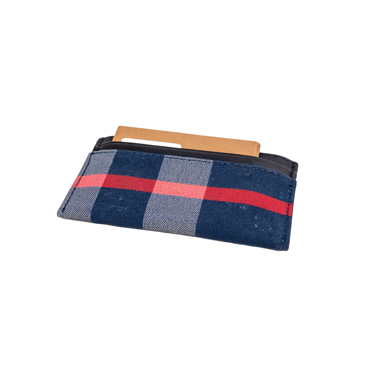 Burberry Check Canvas Card Holder navy 2