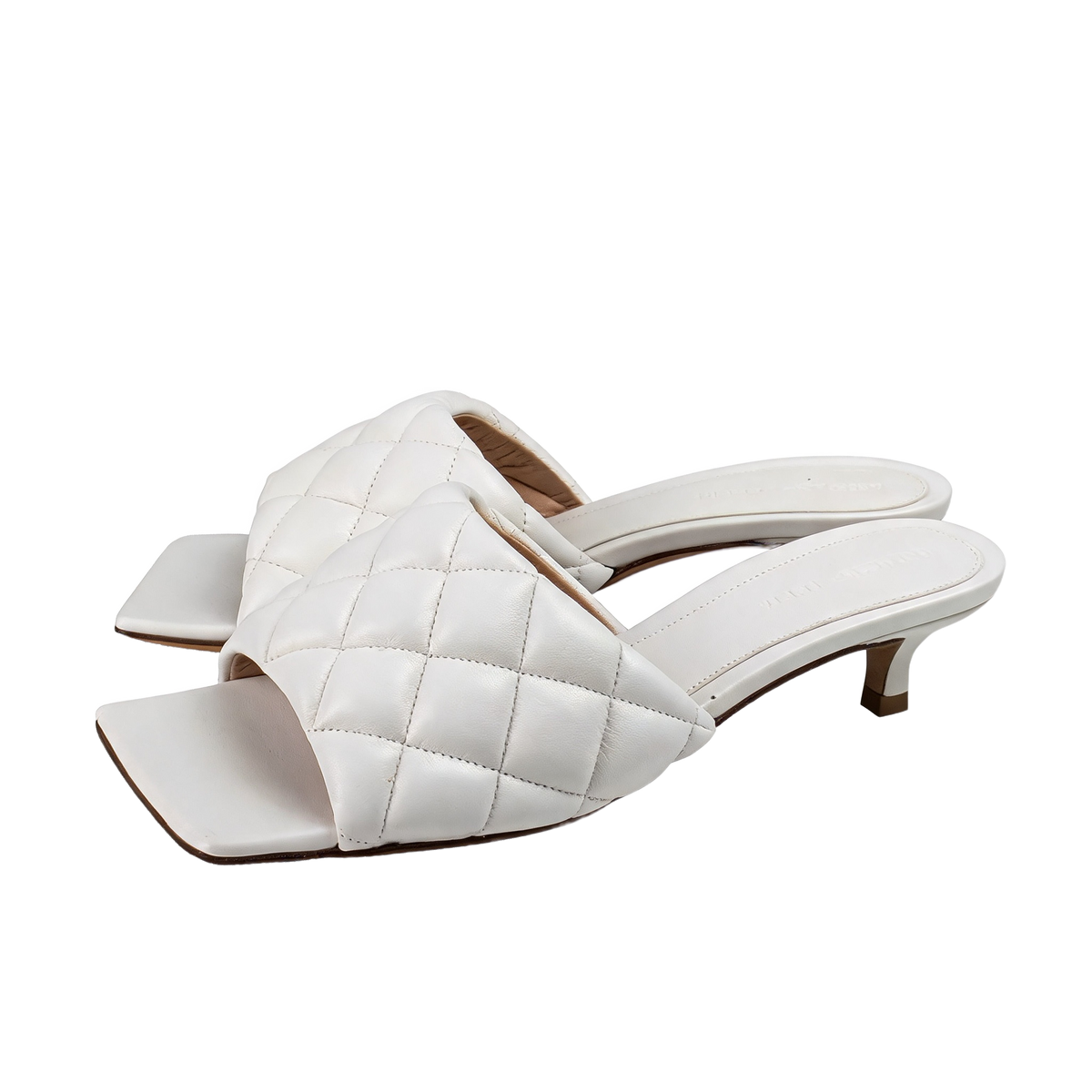 Bottega Veneta White Quilted Mule 2