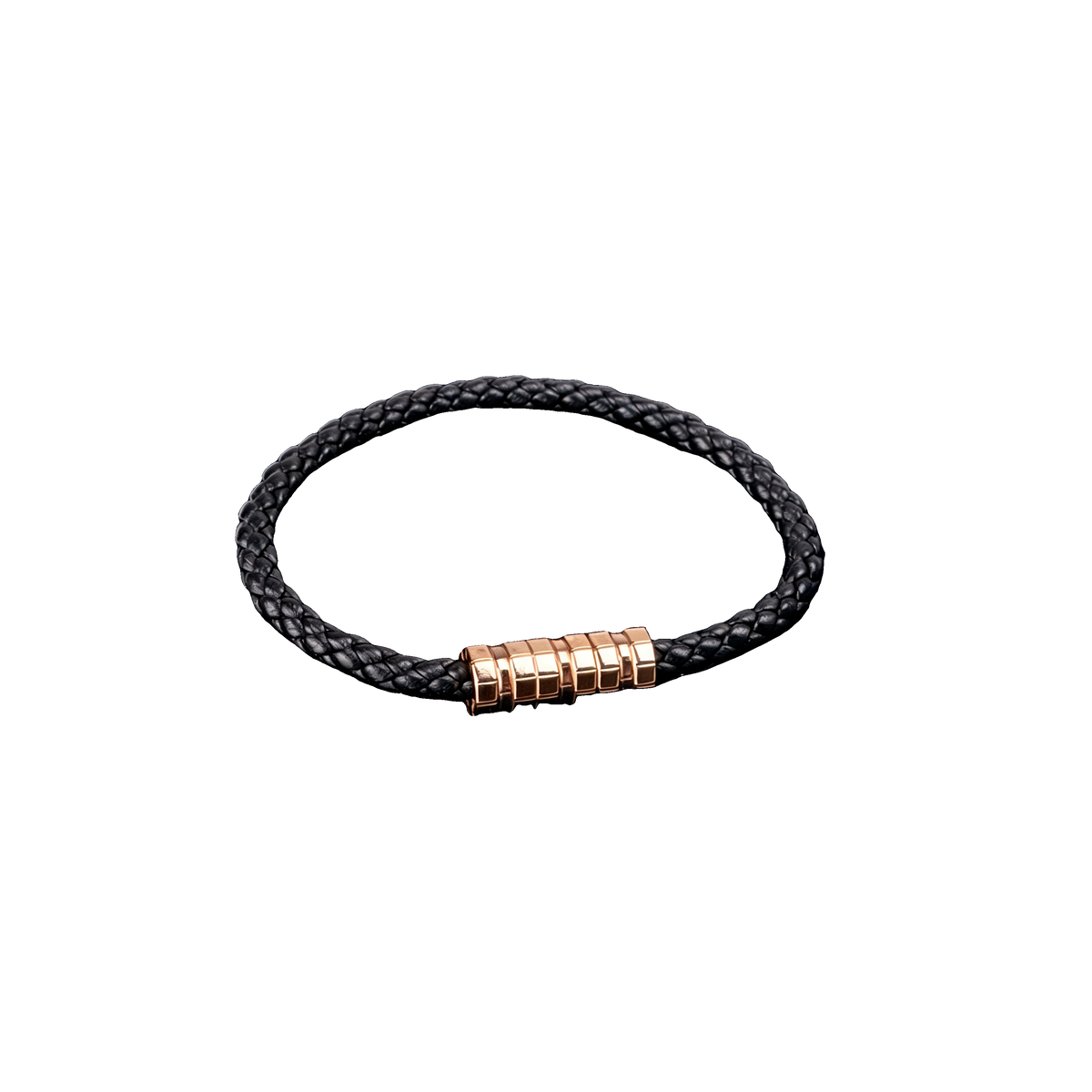 Ice Cube Braided Leather Bracelet