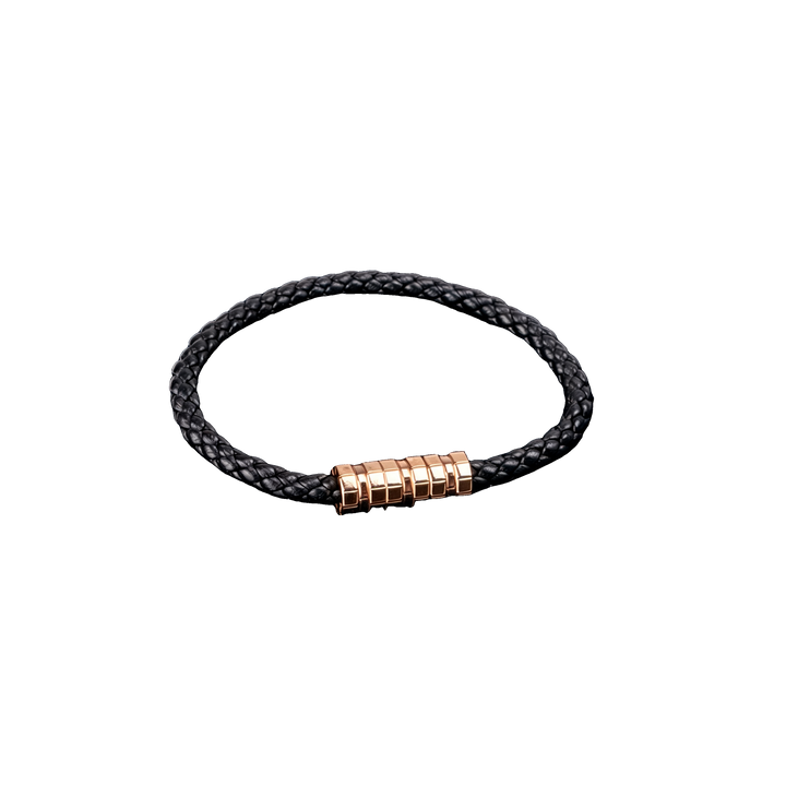 Ice Cube Braided Leather Bracelet