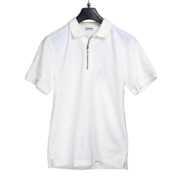 Zip Placket Piqué Polo Shirt