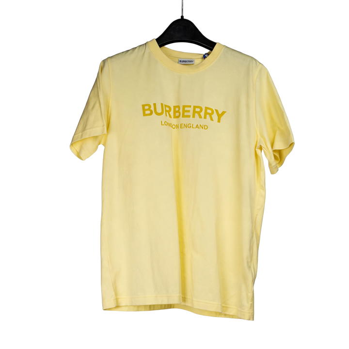 Logo Print Cotton T-Shirt (Yellow)