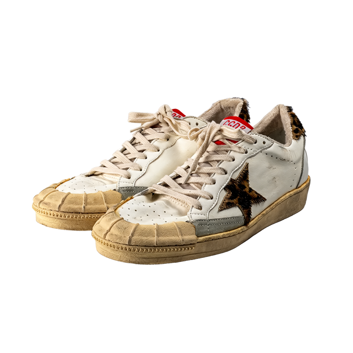 Ball Star Sneakers with Leopard Star