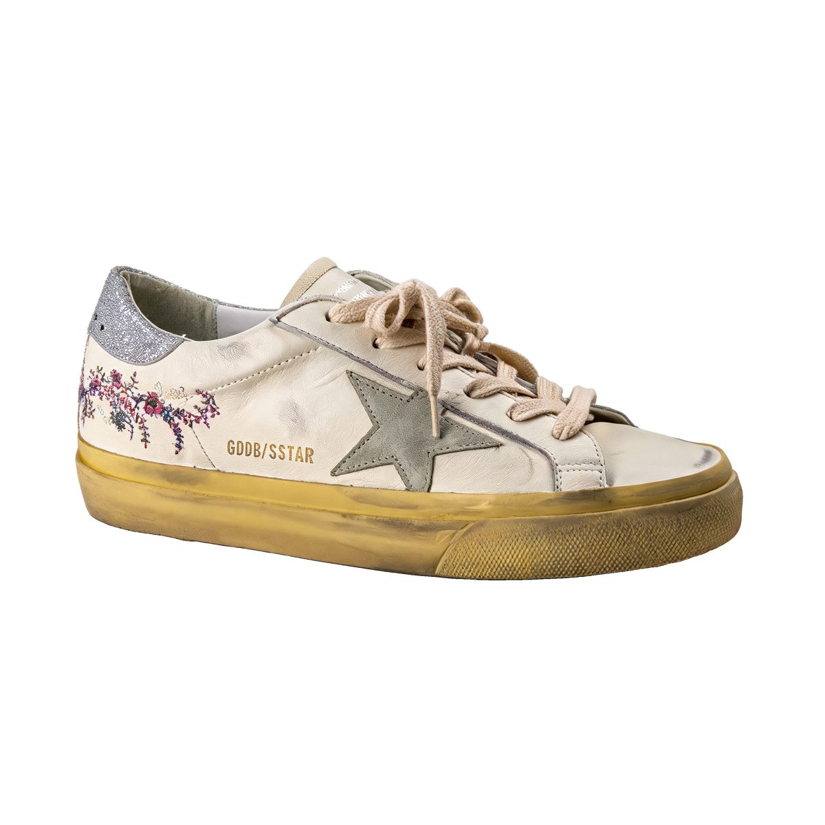 Super Star Floral Embroidery Sneakers
