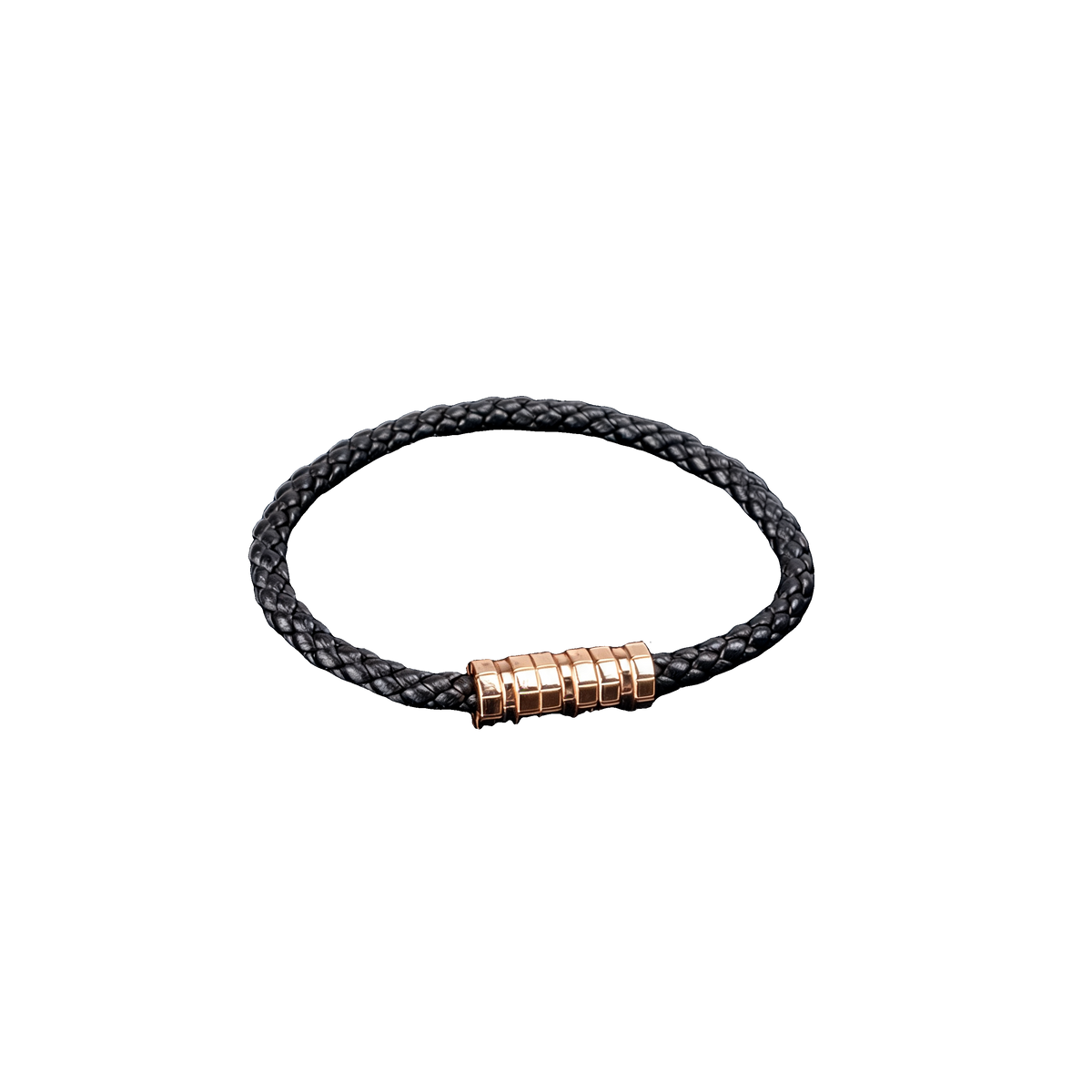 Ice Cube Braided Leather Bracelet