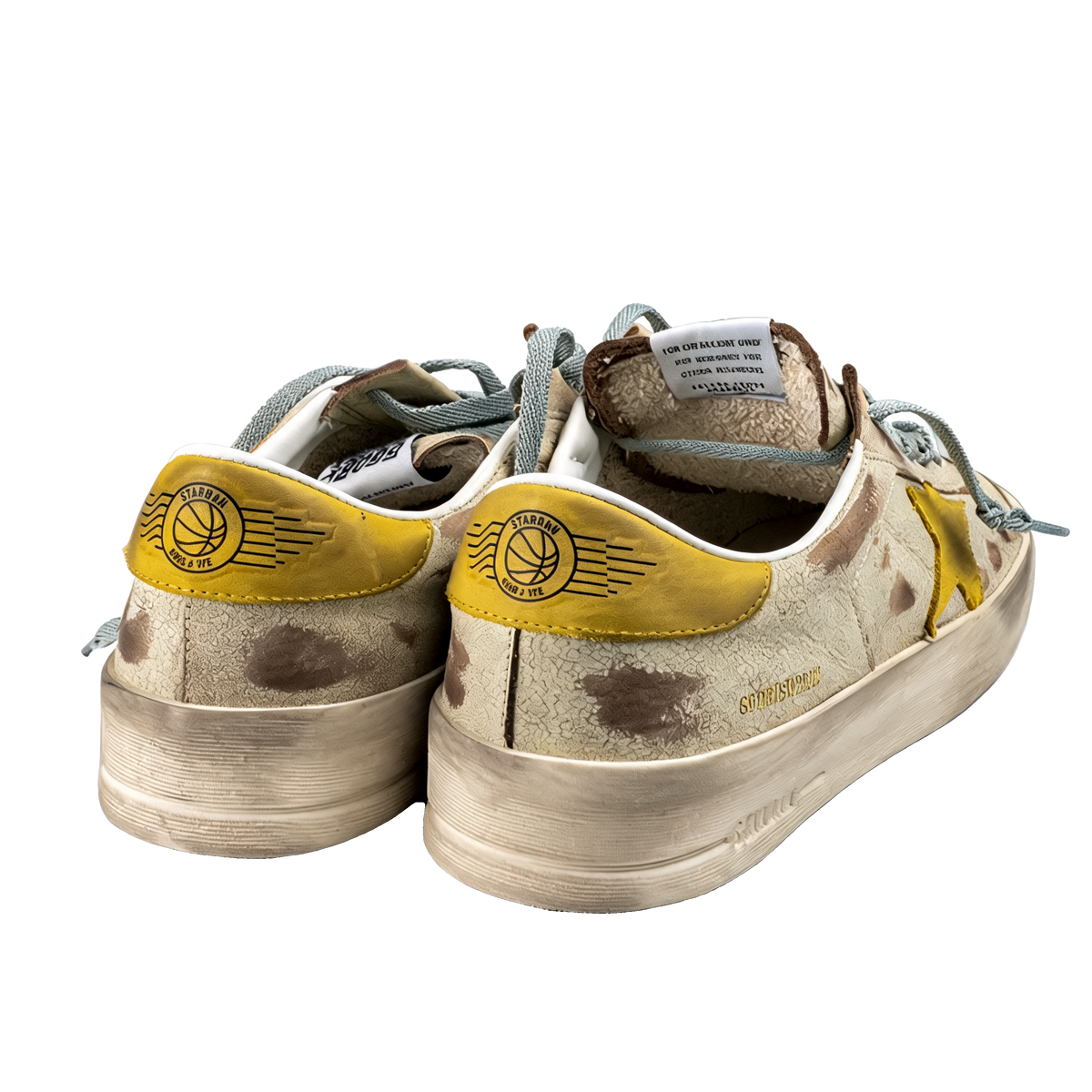 Cream Leather Stardan Sneakers