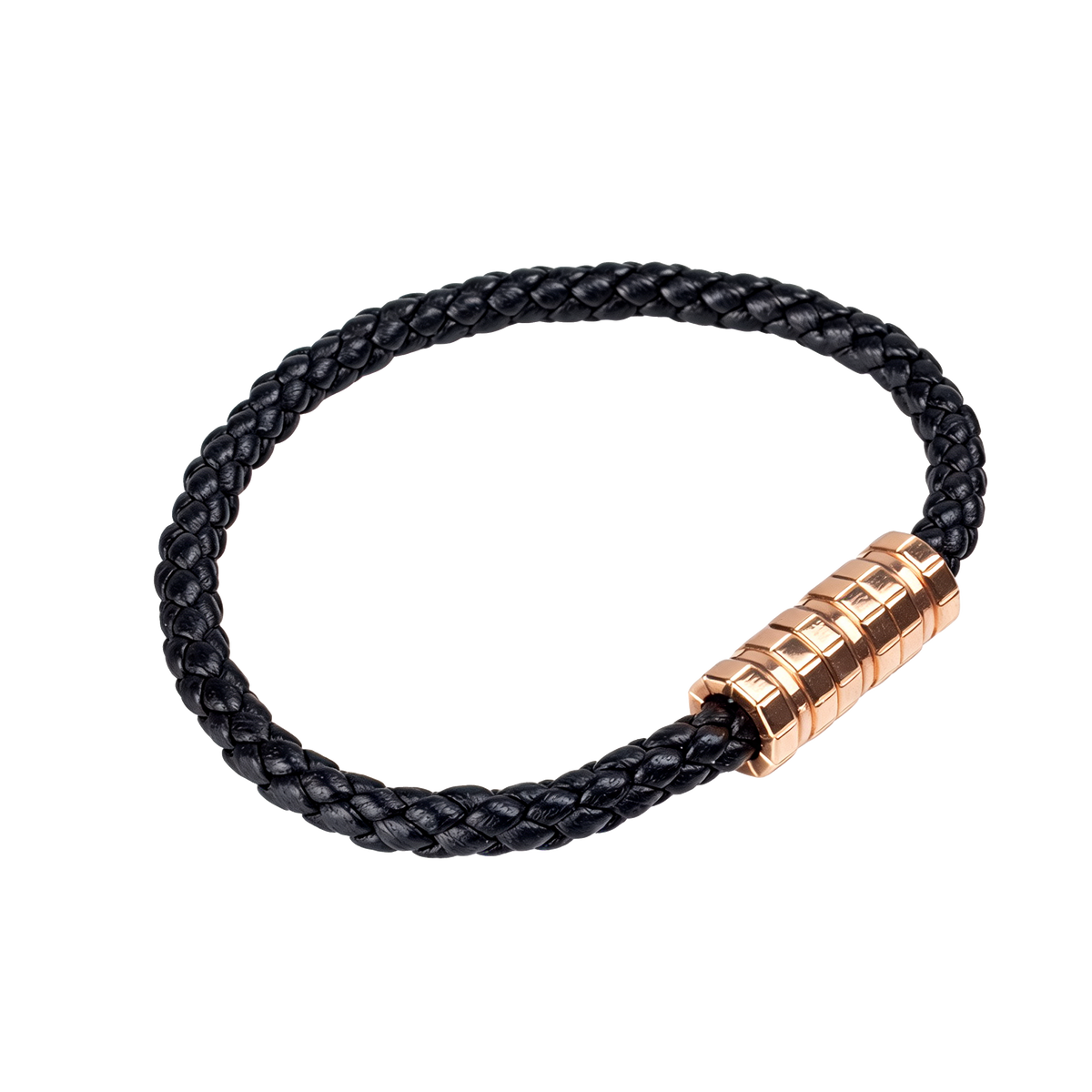 Ice Cube Braided Leather Bracelet