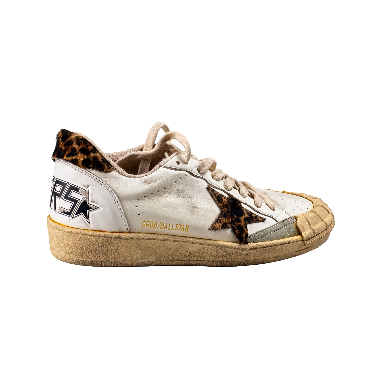 Ball Star Sneakers with Leopard Star