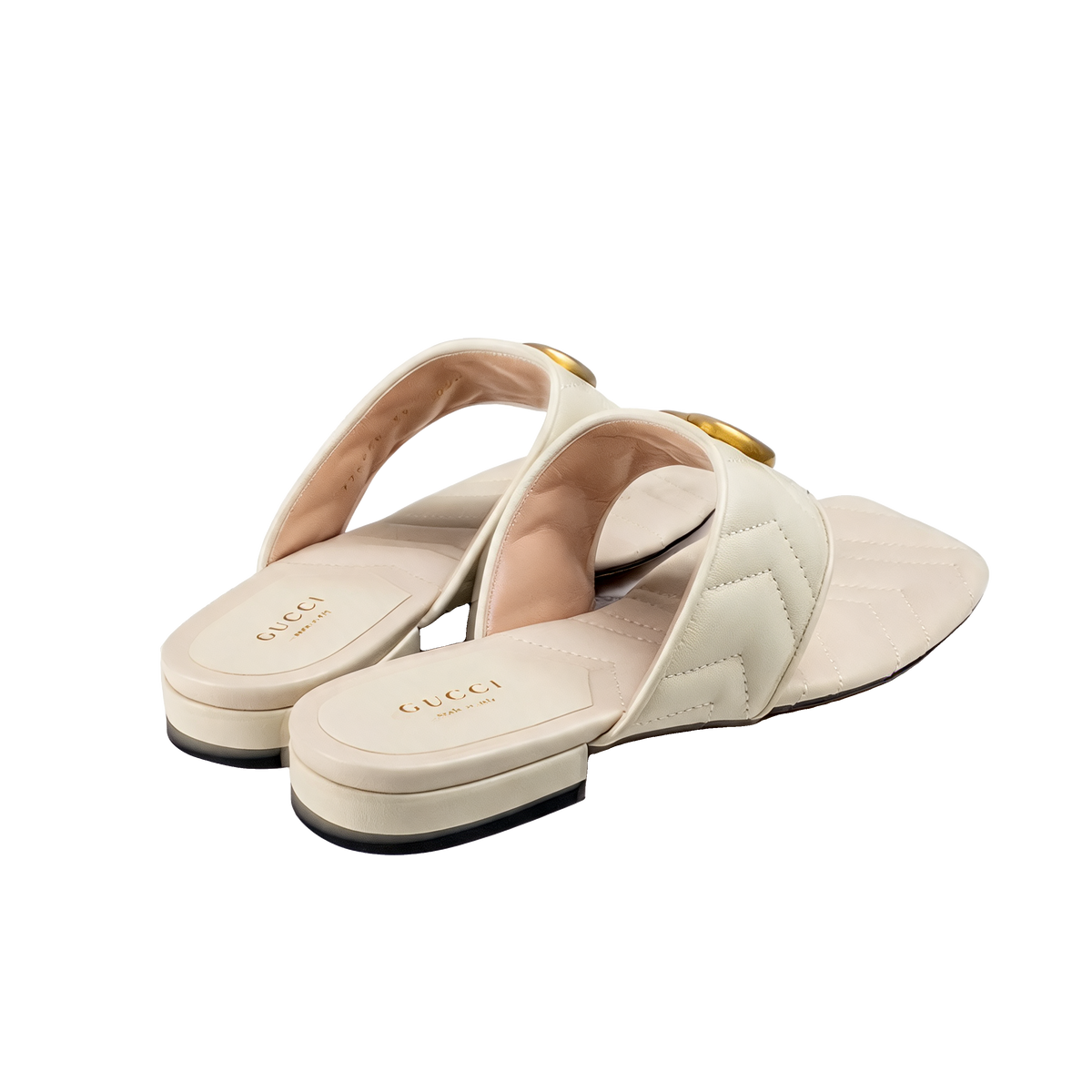 Double G Leather Thong Sandals