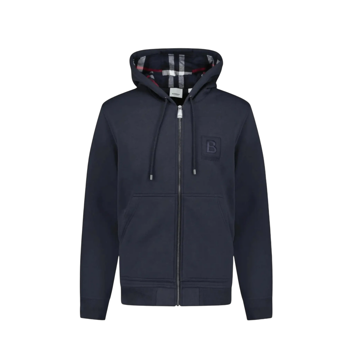 Sudadera con capucha y cremallera de algodón