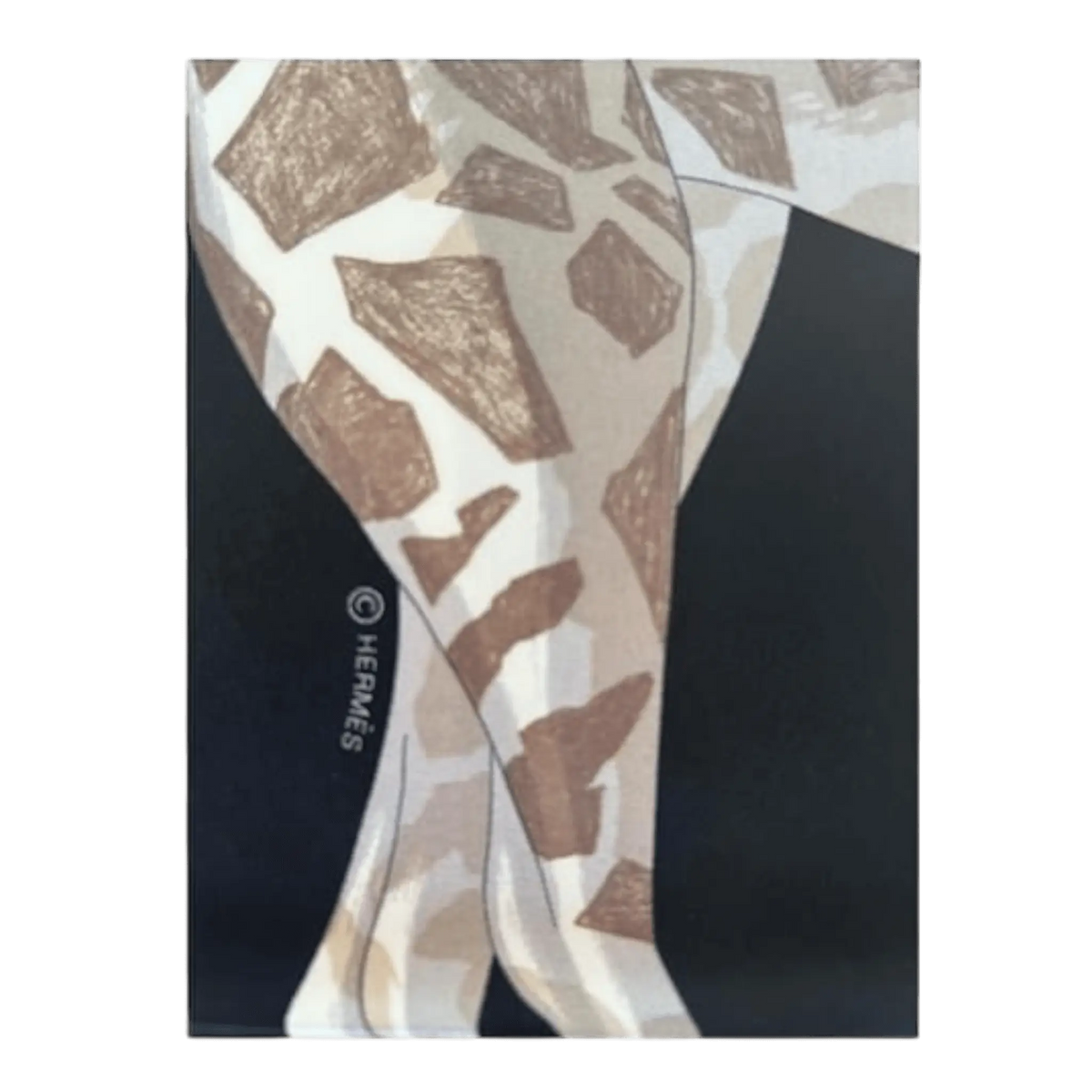 Silk Scarf 90 (Black)