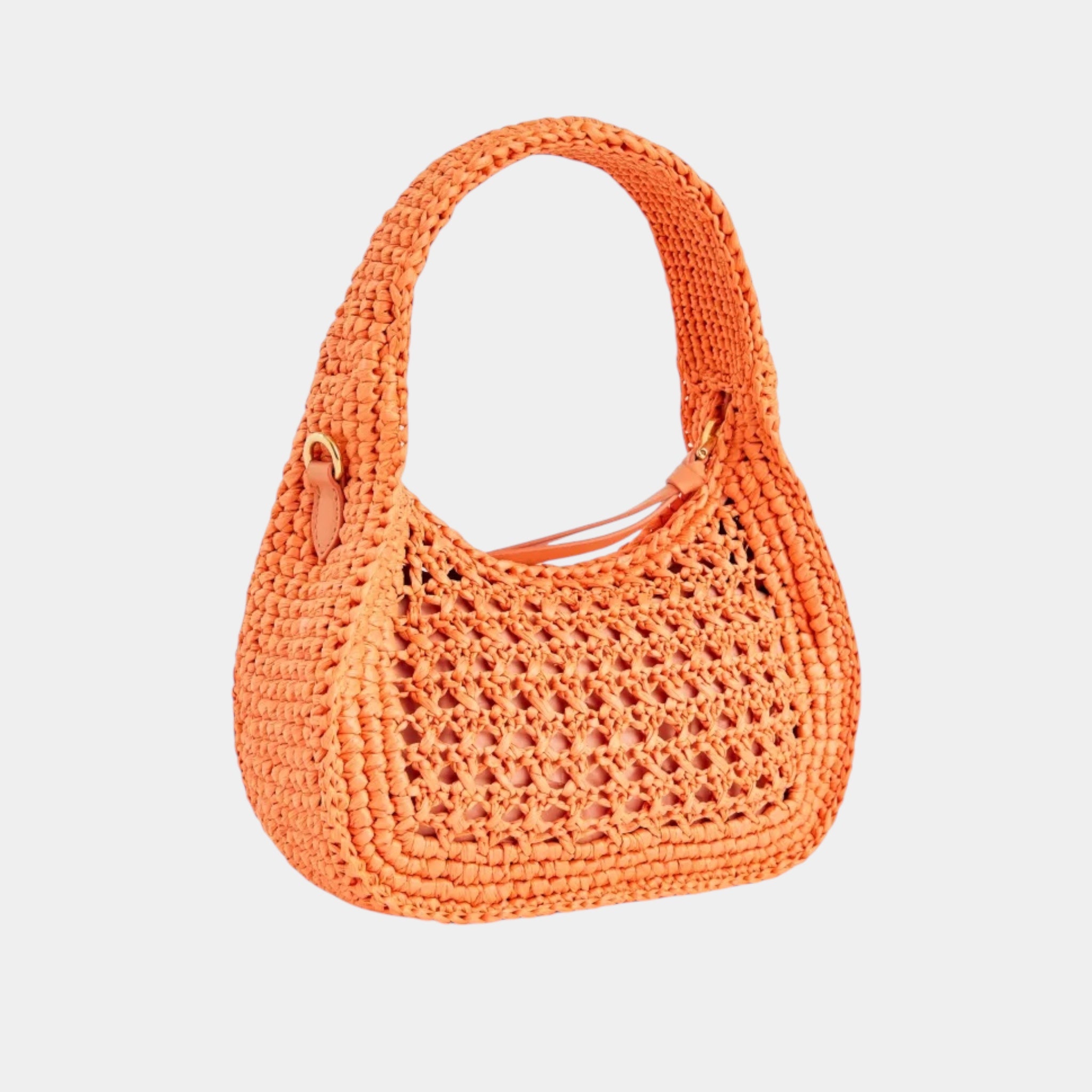 Wander Raffia Hobo Bag