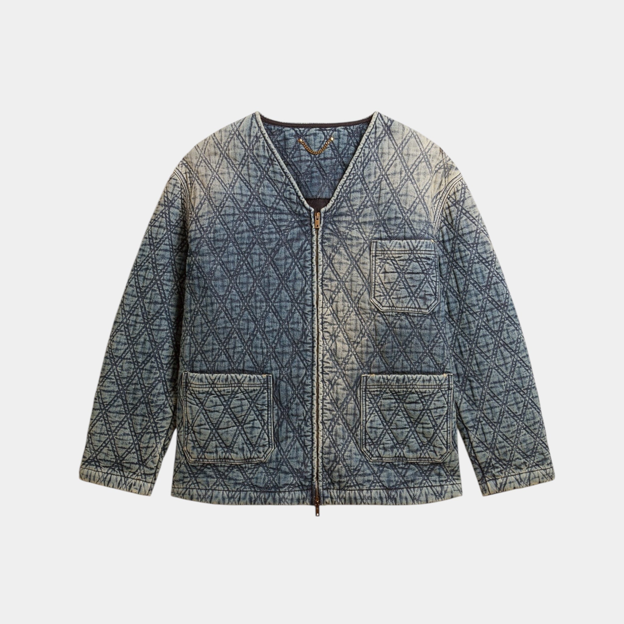 Quilted Denim Jacket