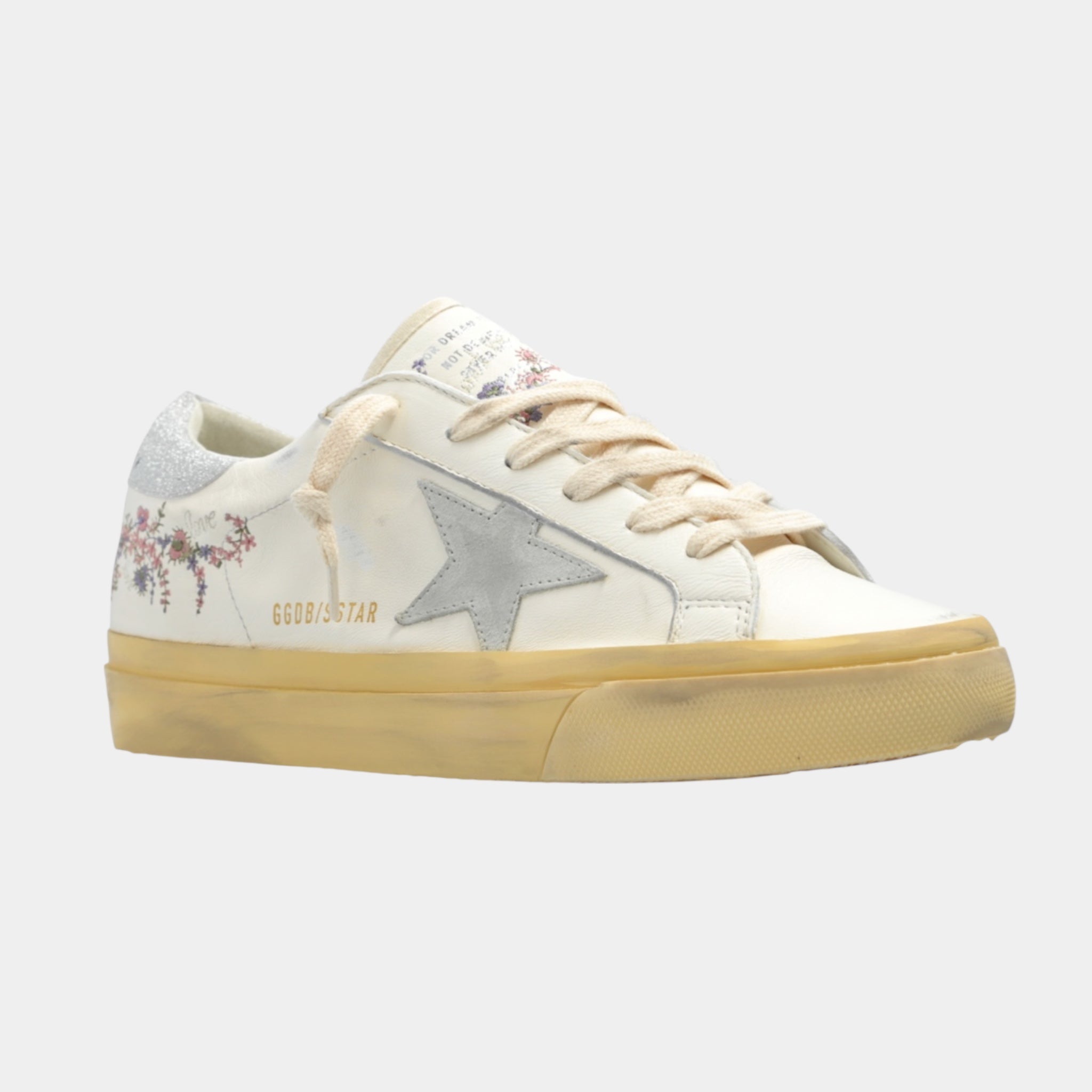 Super Star Floral Embroidery Sneakers