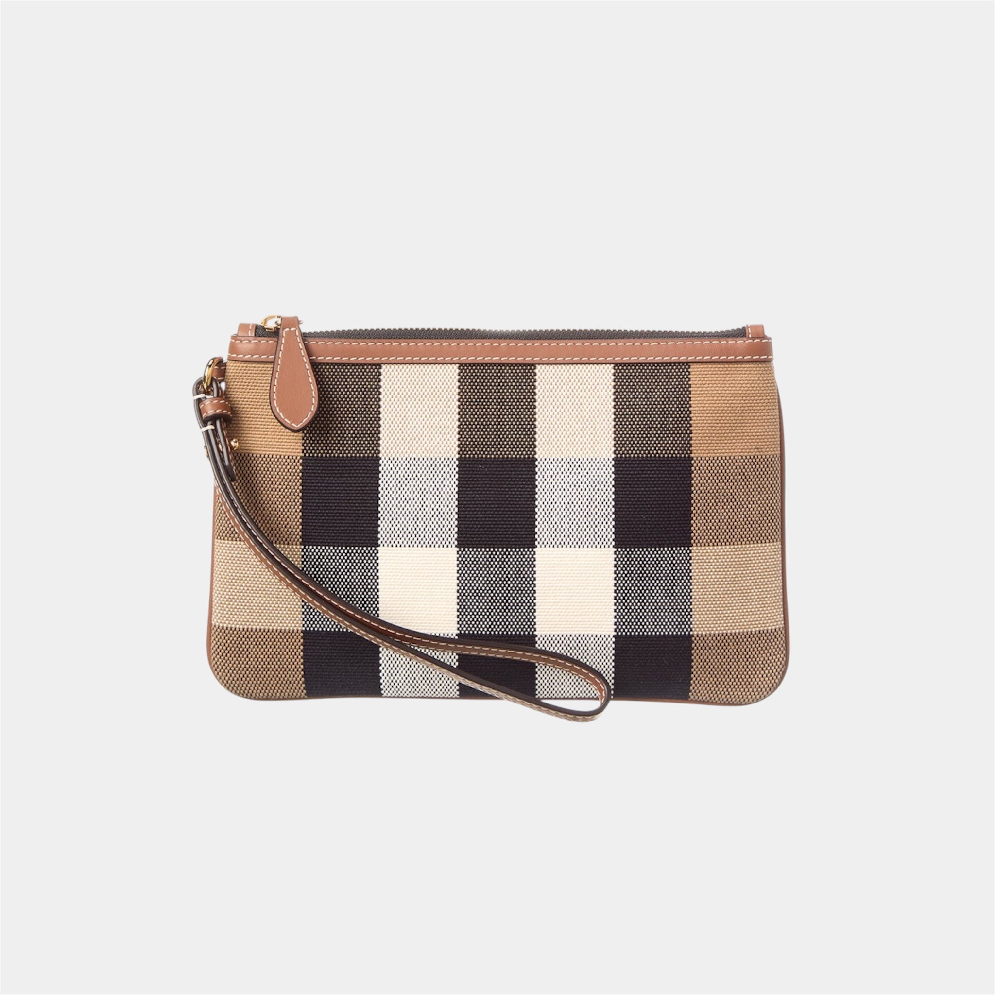 Peyton Check Canvas Wrislet