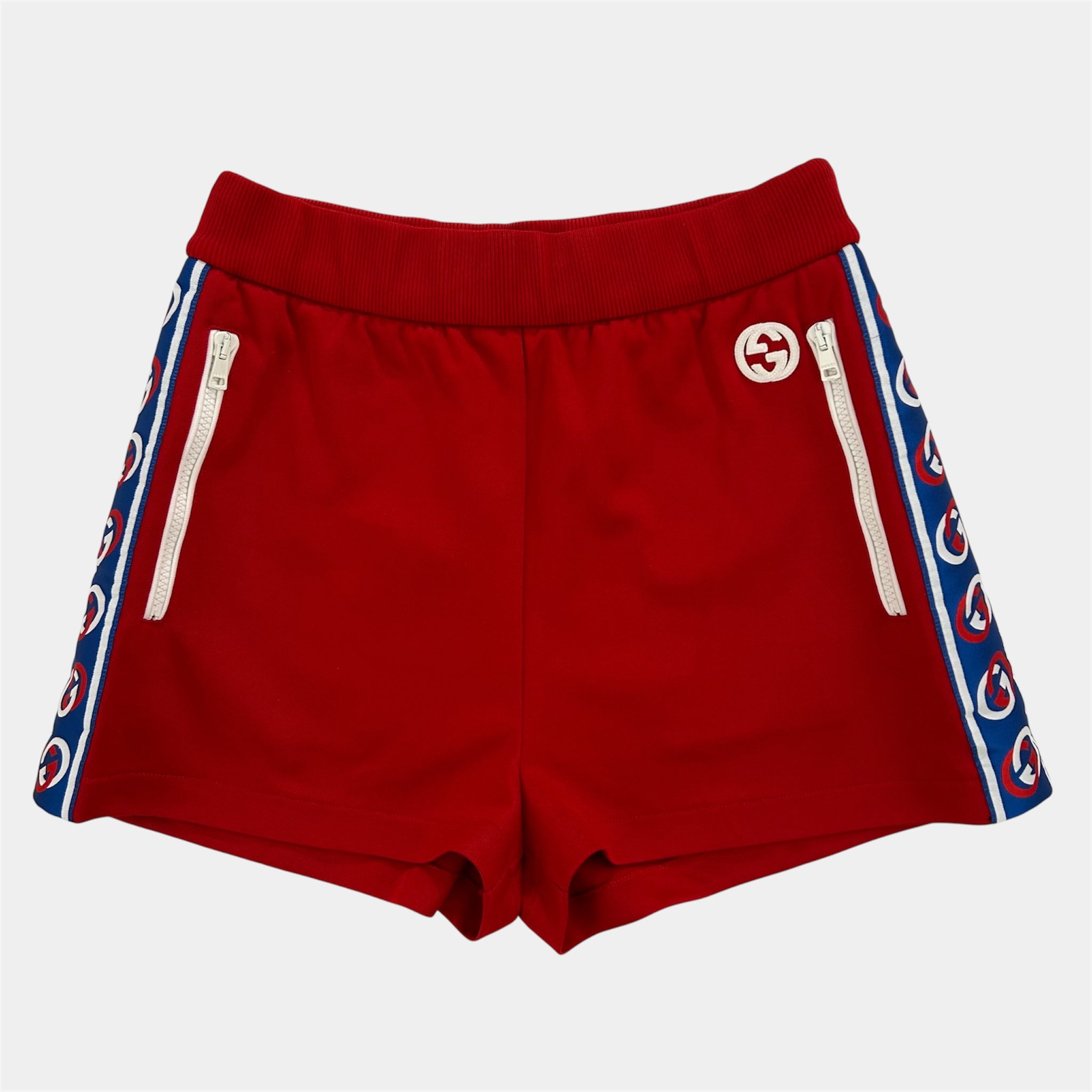 Red Gucci Sport Shorts