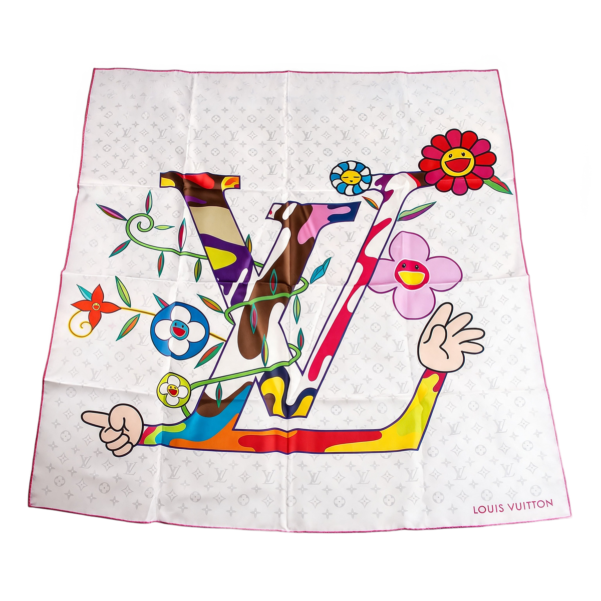 Louis Vuitton x Murakami Silk Scarf 2