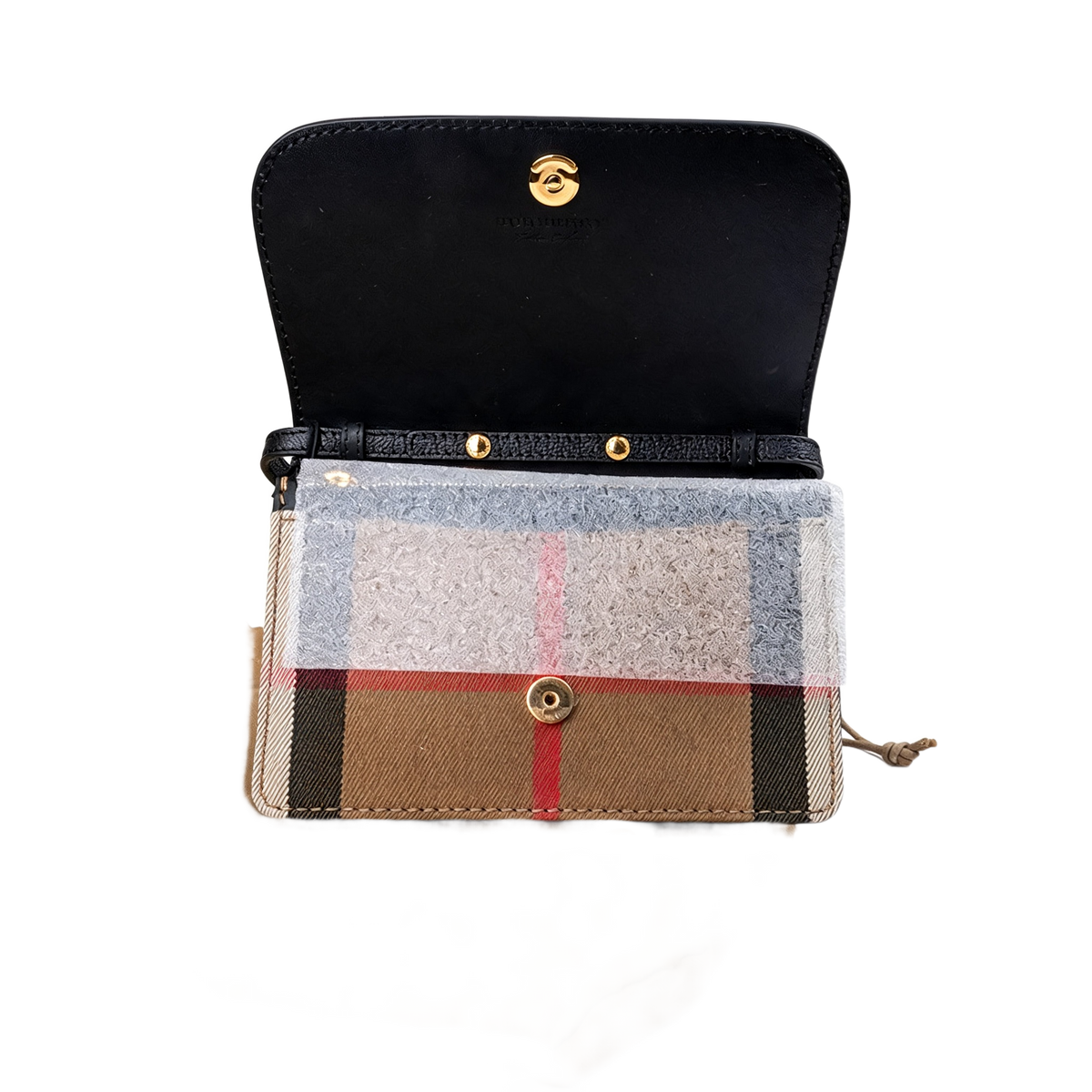 Burberry House Check Leather Crossbody 3