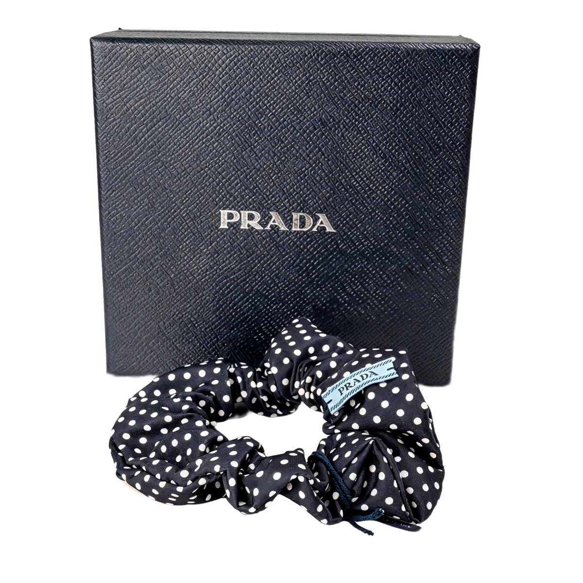 Prada Polka Dot Silk Scrunchie 1