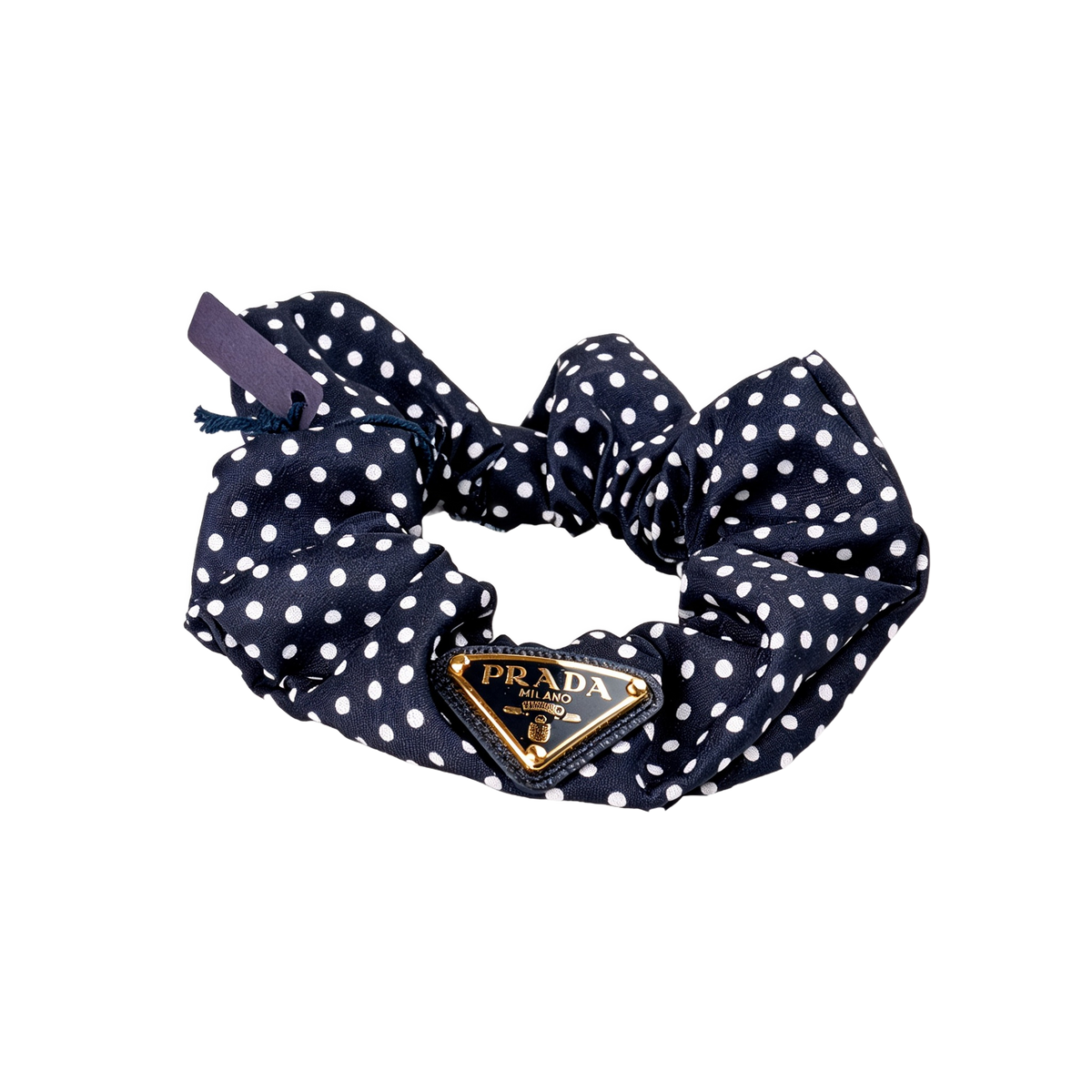 Prada Polka Dot Silk Scrunchie 3