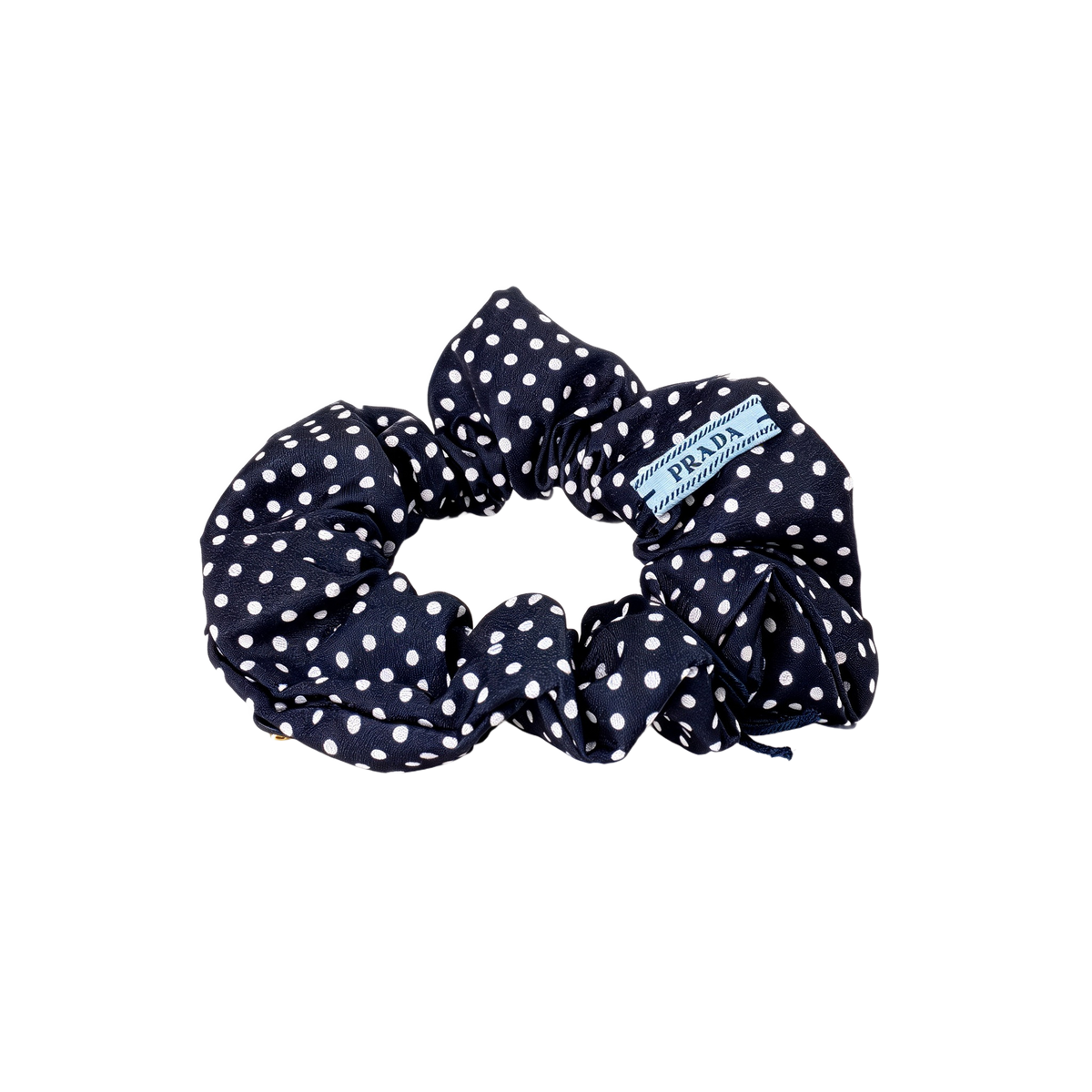 Prada Polka Dot Silk Scrunchie 5