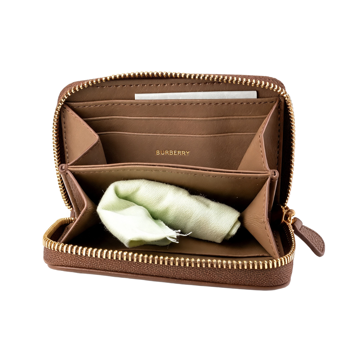 Burberry Zip Coin Wallet tan 6