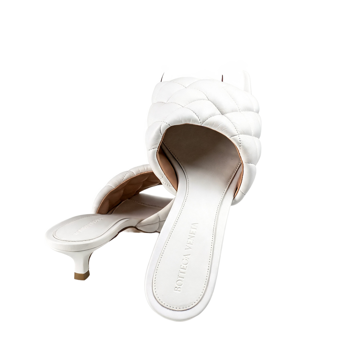 Bottega Veneta White Quilted Mule 4