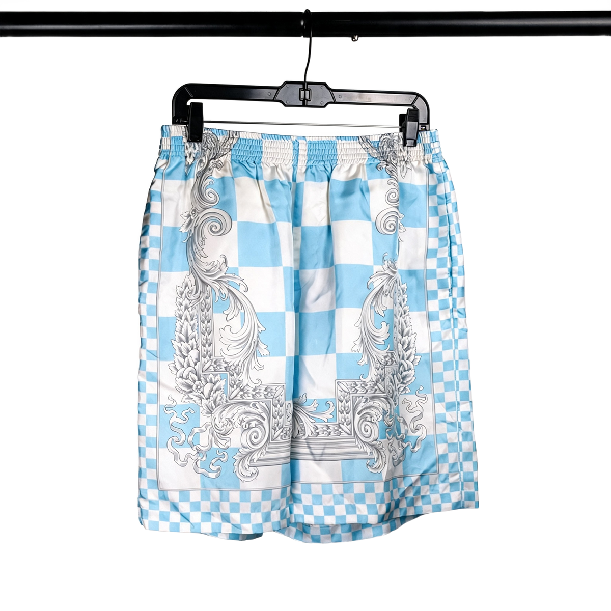 Versace Baroque Checkerboard Shorts 1