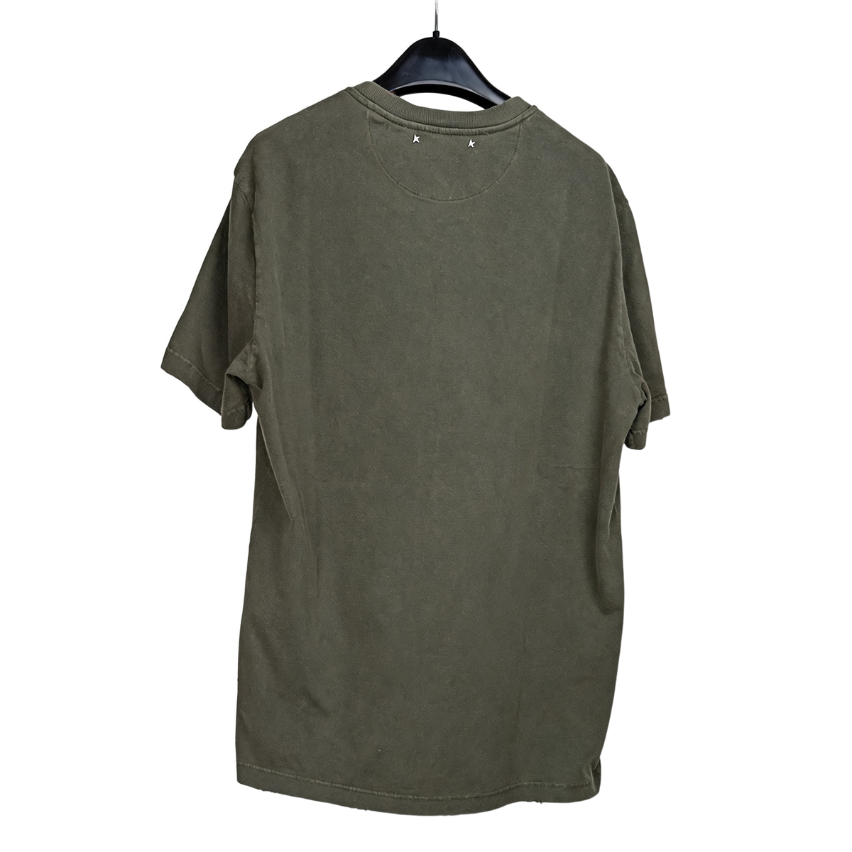 Golden Goose T-Shirt with Logo Dusty Olive