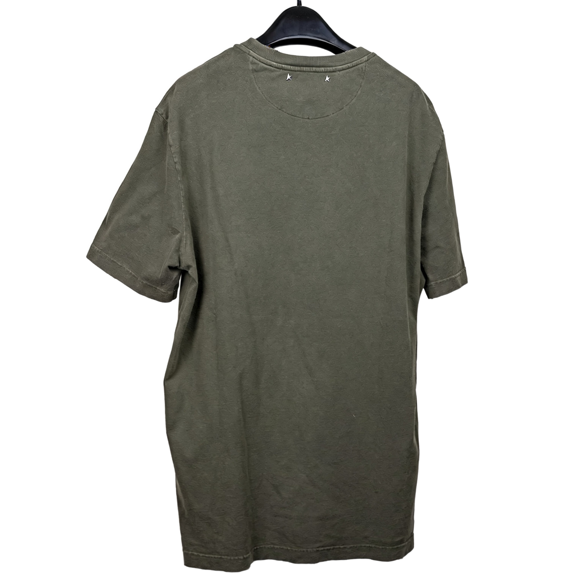 Golden Goose T-Shirt with Logo Dusty Olive