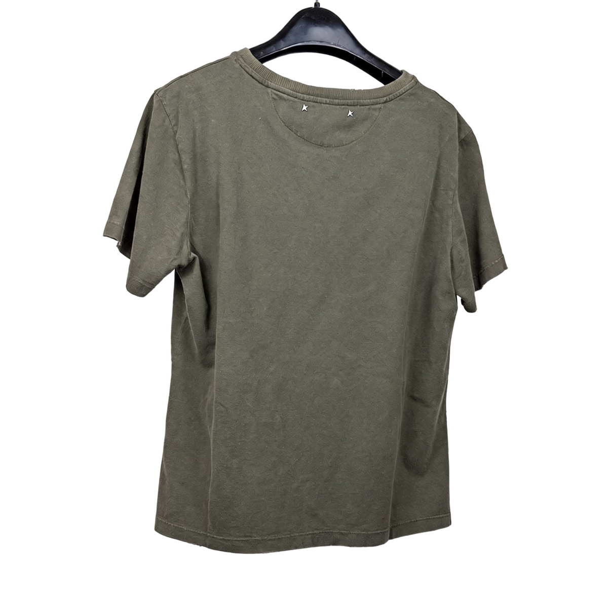 Golden Goose T-Shirt with Logo Dusty Olive